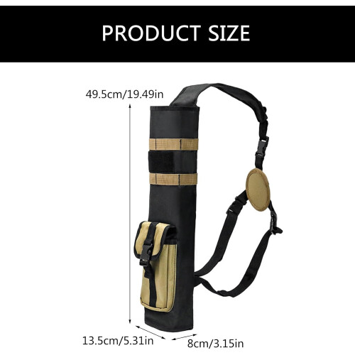 Back Quivers Lightweight Adjustable Arrow Quiver For Back ShoulderHung Arrows Holder Backpack Style 2