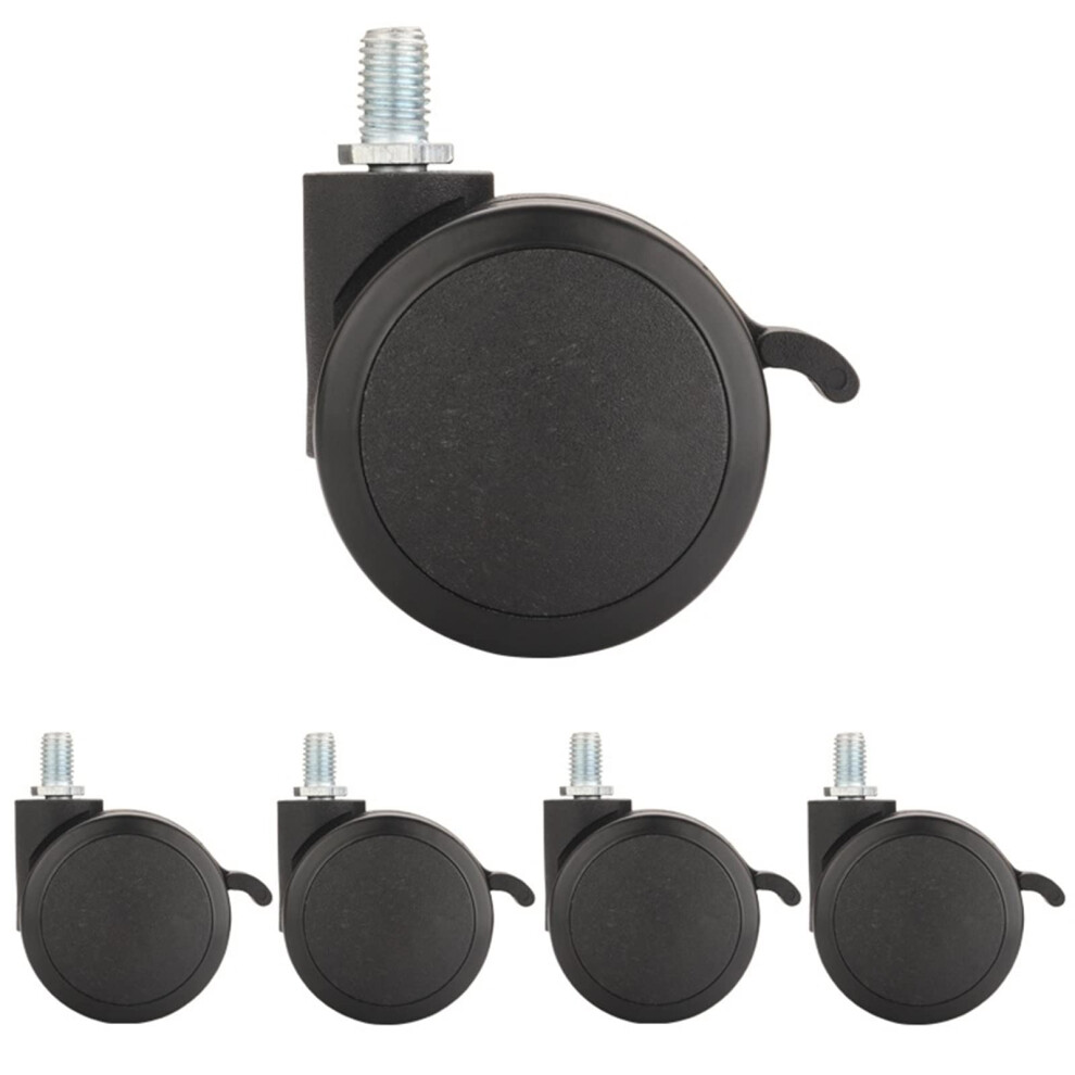 60Mm Mute Caster 50Kg Capacity Swivel Wheel Replacement 360 Degree Furniture Hardware Rollers 5Pcs 9323874260853
