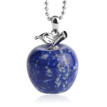 Natural Stone Necklace Offering a Blend of-lapis lazuli