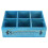 Wooden Multi-Compartment Organizer, Retro Solid Pine Storage Box For Home And Office Use With Six Compartments 1