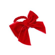 Bequeme, handgefertigte Samt-Haarschleifen, Haaraccessoires für Mädchen, rote Krokodilklemmen, Geschenk für Mädchen, stilvoller und praktischer
