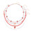 Cute Strawberry Bead Necklace Set with Multi Layer-Red necklace 1