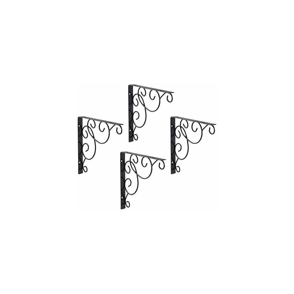 Lifetime Warranty Iron Shelf Brackets, 20*20Cm Heavy Duty Supports, Ensures Durability And Stability For Your Shelving Projects, Decorative Shelf Brac 9061222220103