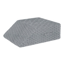 Knee Pillow for Back Sleeping Wedge Pillow for Sleep Ergonomic Knee and Ankle Support Bed Wedge for Bedroom and Sofa Light Gray