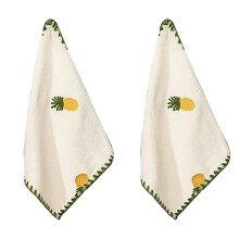 Toalha de mão multifuncional com alça para pendurar, macia e absorvente, de secagem rápida, lavável à máquina, em fleece coral longo, ideal