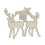 Drie Kerst herten metalen stansmessen stencil DIY scrapbooking 1