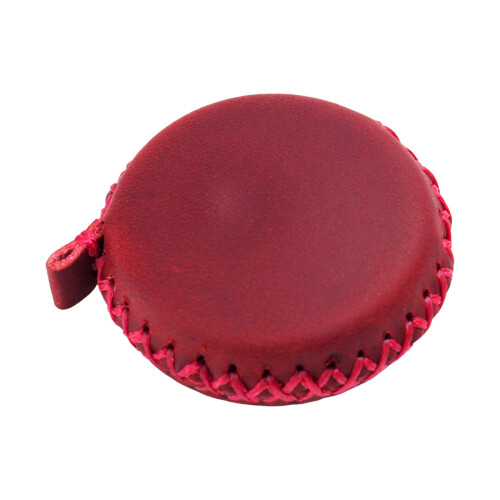 Transportable Leather Tiny Measuring Tape High-Burgundy