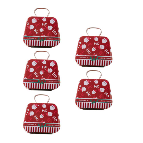 5pcs Decorative Christmas Sweet Case Snacks Box for-Type D