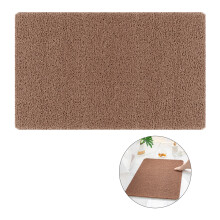 Strakke douchemat, antislip badmat, sneldrogende badmat, PVC loofah badmat, antislipmat met comfortabele massage voor natte ruimtes (grijs, 24)