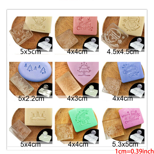 Christmas Theme Transparent Soap Stamp- Without handle Z0175MC 1