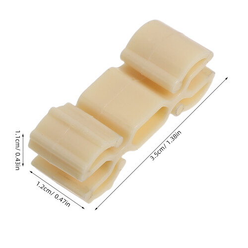 20 Unidades Accesorios Vía Férrea Plástico Clips Rieles Miniatura 2