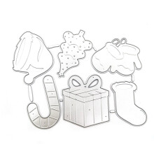 Christmas Stocking Tree Metal Cutting Dies Stencil DIY