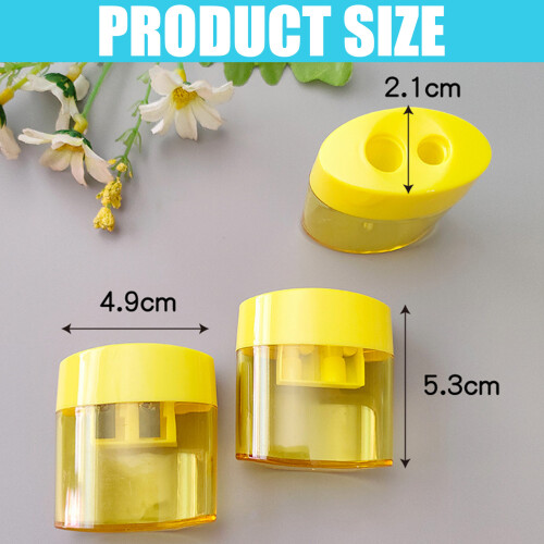 4PCS Handheld Double Hole Sharpeners Bright Color Lightweight-A 2
