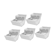 Metal Rabbit Feeder Box Elevated Cage Design AntiChew Reusable Bunny Food Dispenser For Indoor Outdoor Small Animals