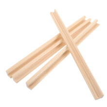 4Pcs Wooden Domino Trays Single Row 36Cm For Mexican Train Mahjong
