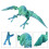 Kids 3D Printed Parrot Model Toy With Movable Wings 11