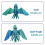 Kids 3D Printed Parrot Model Toy With Movable Wings 9