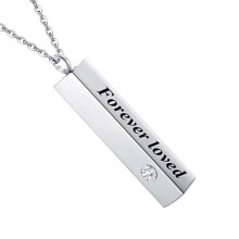 Creative Pet Cremation Jewelry Urn Necklace for Ashes Neck-D