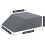 Knee Pillow for Back Sleeping, Bed Wedge Pillow for Sleeping, Soft Breathable Foot Support, Dark Gray 4