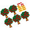 5 Sets Montessori Wiskunde Speelgoed: Appelboom Met 11