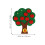 5 Sets Montessori Wiskunde Speelgoed: Appelboom Met 3