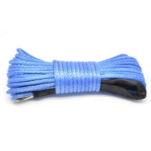 Winch Rope Nylon Towing Cable 15m 6mm, 7700lb Pull Capacity, For Car SUV ATV, Wear Resistant, Lightweight