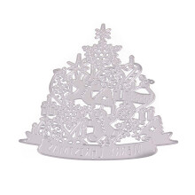 Matrices de découpe en métal joyeux noël, pochoir, bricolage,