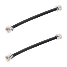 2Pcs Telefônico Plano 6 Núcleos Macho Para Macho Uso Doméstico