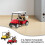2Pcs Toy Golf Cart: 1:36 Alloy Model With Pull-Back Function 9