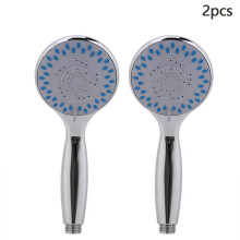 Ultieme hygiëne, verstelbare handdouche met siliconen sproeiers, 2 stuks voor een waterbesparende badkamer, krachtige diffuse straal, comfortabel in