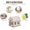 Kit De Casa Miniatura 3D Para Decoração 9