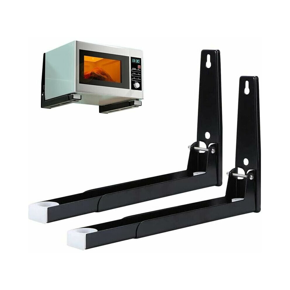 Universal Microwave Shelf Bracket, 304 Stainless Steel Wall Mounted Stand Holder Rack For Sleek Kitchen Solutions 9061222219657