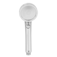 Verstellbare Strahlarten, Handbrausekopf, Hochdruck-Handbrause mit Ein-/Ausschalter und drei Strahlarten, universelles G1/2-Zoll-Gewinde, einfache