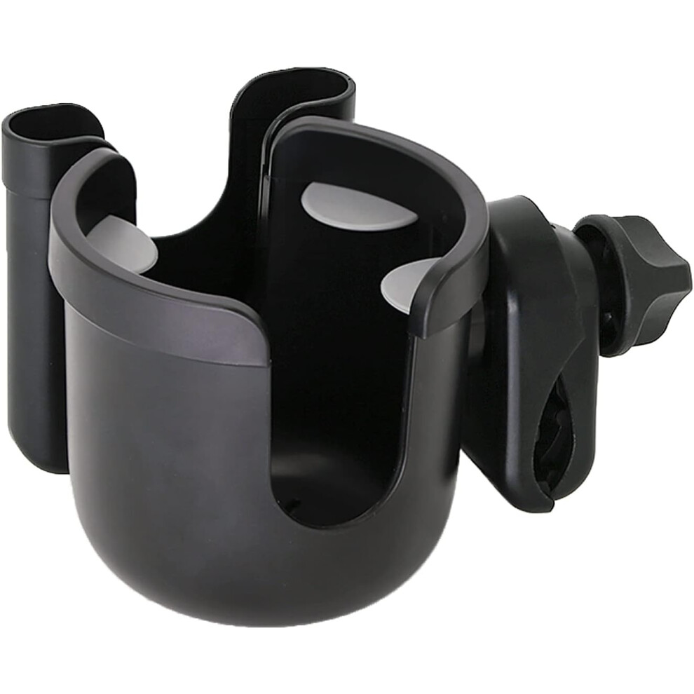2-In-1 Walker Cup Holder, Universal Stroller Cup Holder with Phone Holder for Wide Range Of Uses On Strollers, Bicycles, Wheelchairs, Shopping Carts,