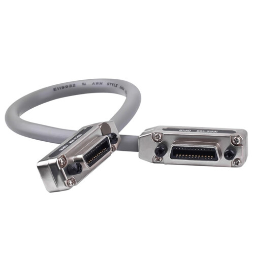 AntiInterferences Cable Industrial GPIB Cable 5m Length Harsh Environment Compatible  Speed Data Exchange 2