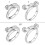 Adjustable Knitting Thimble Finger Rings Yarn Guide Finger-set 2