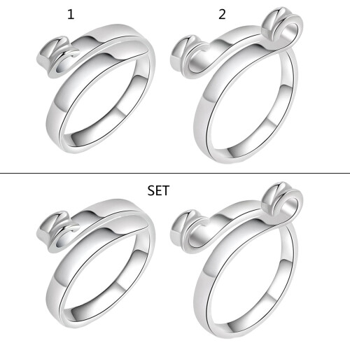 Adjustable Knitting Thimble Finger Rings Yarn Guide Finger-set 1