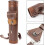 Cowhide Quiver Leather Arrow Holder Medium Size Adjustable Strap For Archery 2