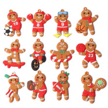 Adorables décorations de bonhommes en pain d'épice, matériaux de qualité pour sapin de Noël