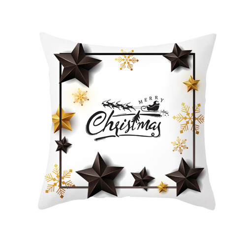Housse de coussin de noël, décorations de joyeux noël, taie-10