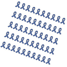 Set Of 50 Awareness Ribbon Enamel Pin Health Cause-Blue