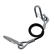 Tow Rope Steel Wire Reinforced Core 27.55 Inch Galvanized S Hook For Trailer Car RV Automobile Load Towing