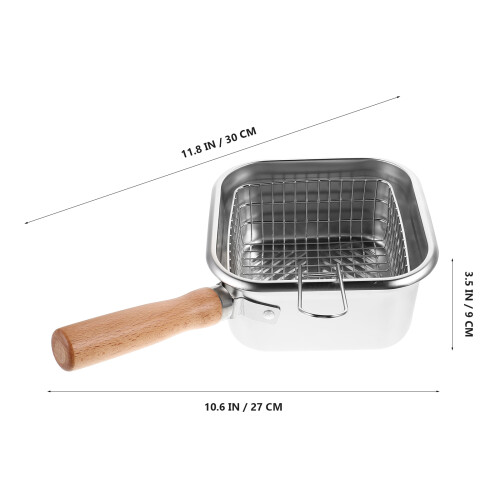 Friteuse Portable En Acier Inoxydable Panier Pour Bouillir 1