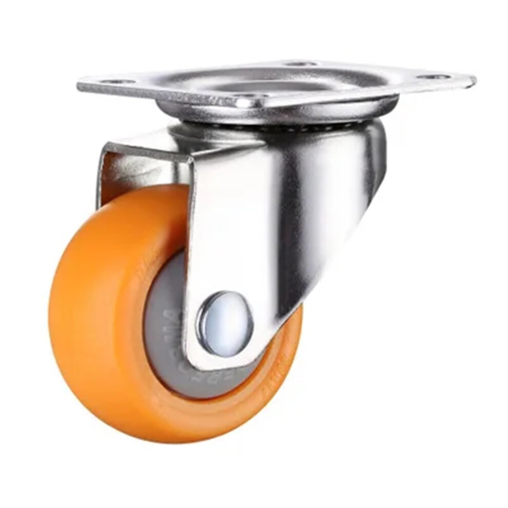 Furniture Casters Swivel Castor Wheels Rubber Orange 1/1.25/1.5/2 Inch For Trolleys 1 Pc 9067246118228