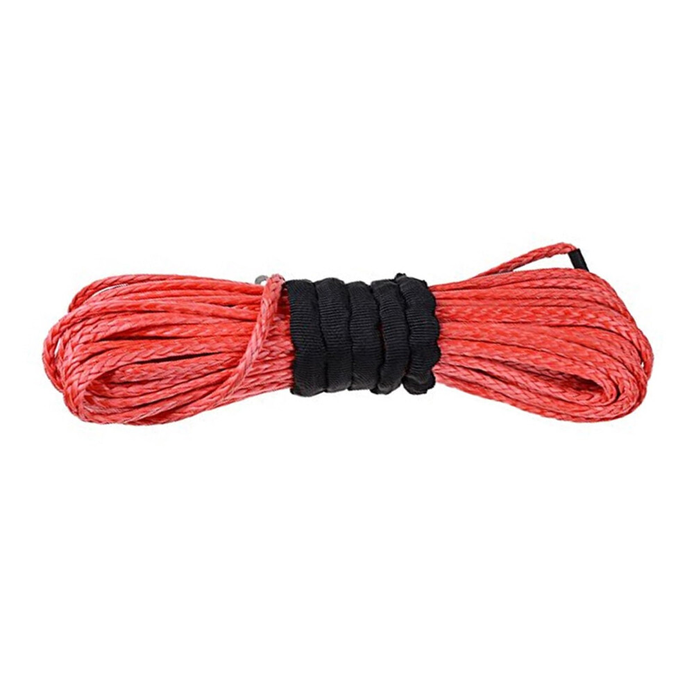 Winch Rope 9Mm X 30M Orange Red Blue Synthetic Winch Line Cable 17000 Lbs With Sheath Atv Utv 4X4 Offroad Rosso 1 9323874263021