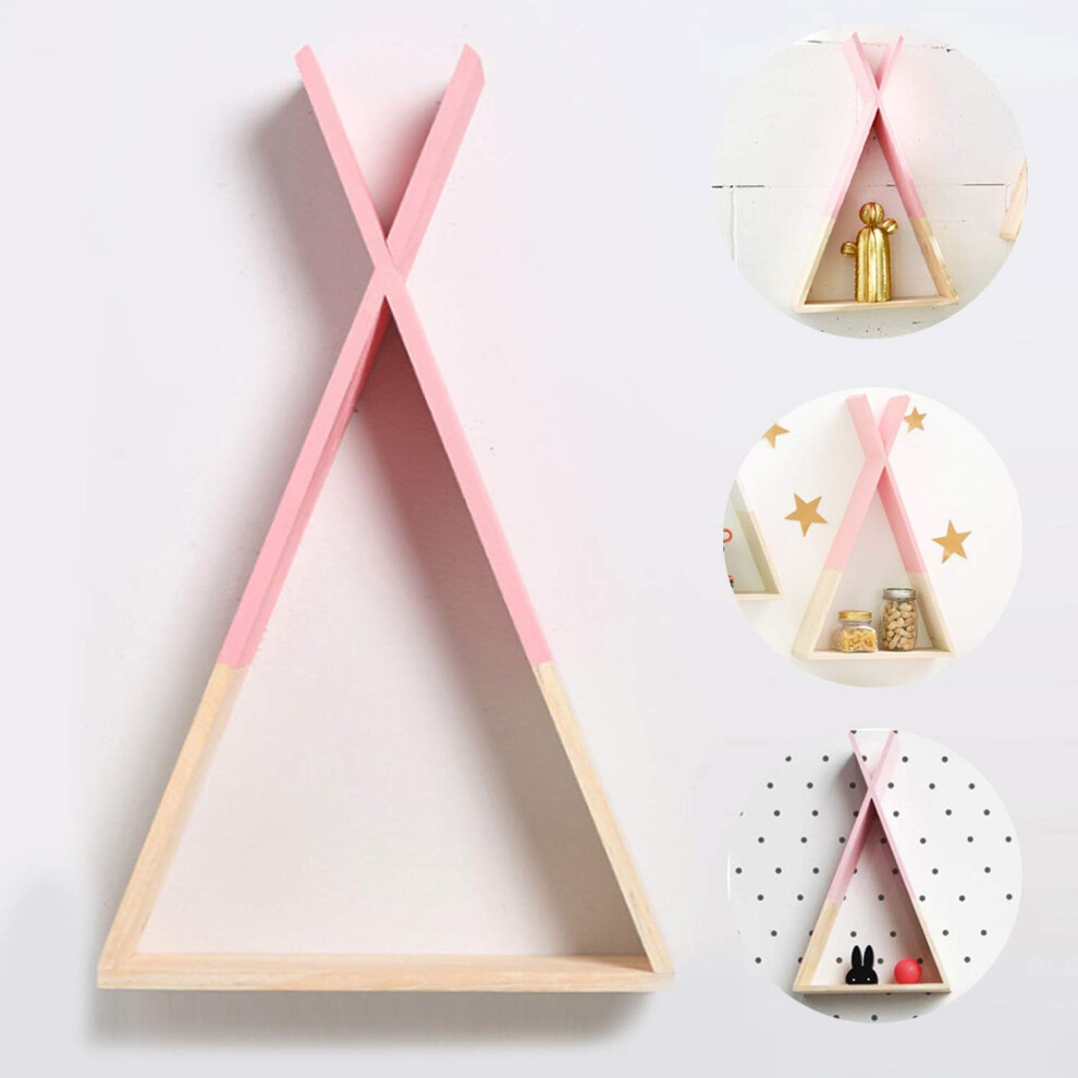 Floating Wall Shelf, Robust Wooden Construction Offers Strong Bearing Capacity, Space Saving Design Optimizes Every Corner Of Your Home 9061222234551