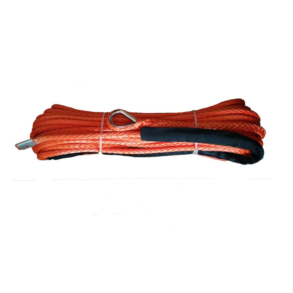 Winch Rope 12Mm X 12M Uhmwpe Synthetic Cable For 4Wd Offroad Vehicle Atv Utv Suv Gray, Orange, Red 9067246118341