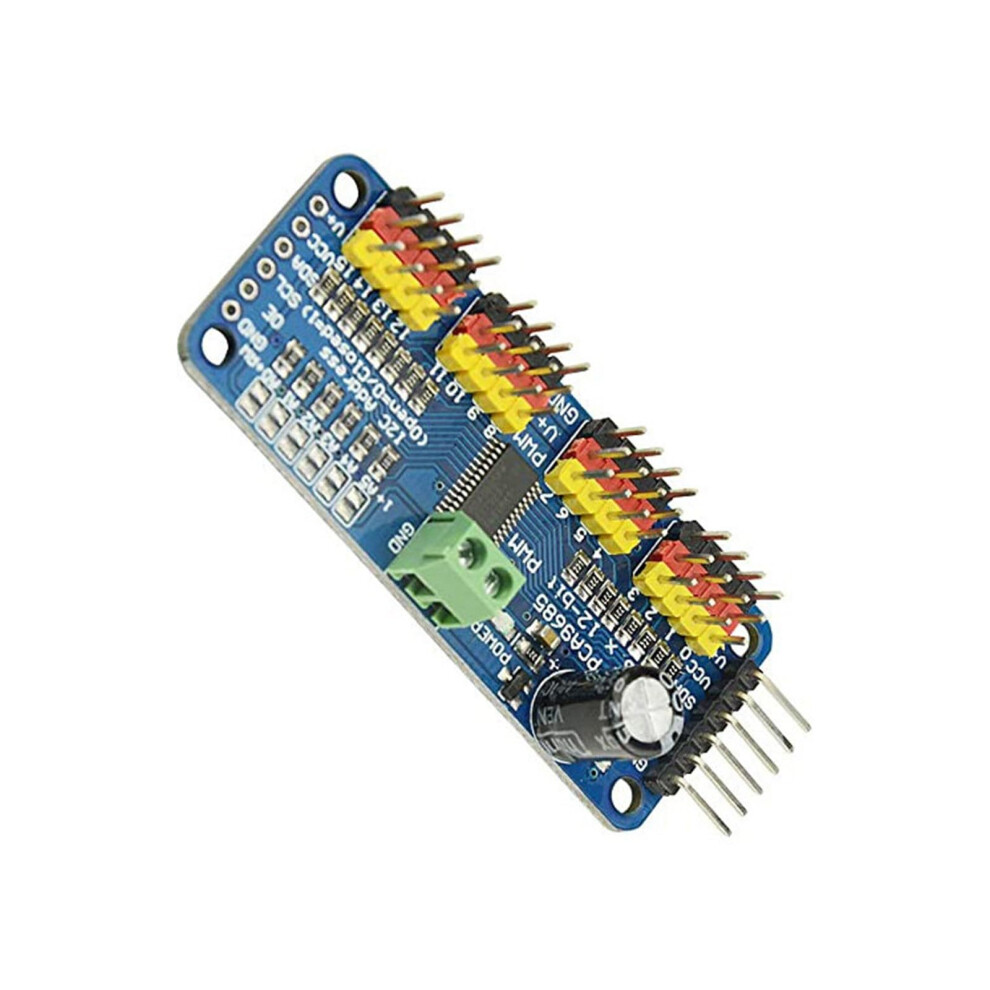16 Channel 12Bit Servo Shield Driver I2c Expandable 16Port Pwm Controller Module For Robotics 9105992557783
