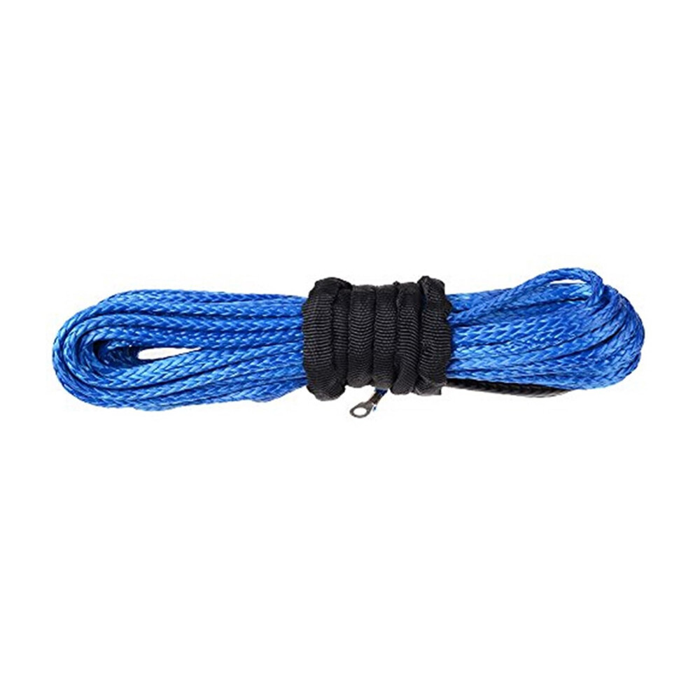 Winch Rope 9Mm X 30M Blue Synthetic Winch Line With Sheath, 17000 Lb Capacity, For Atv Utv 4X4 Offroad 9323874263250