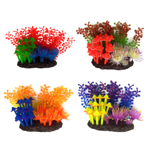 Realistic Coral Ornaments Silicone Simulation Aquarium-1511 1